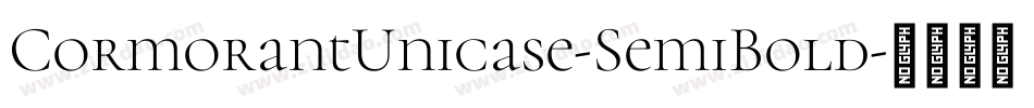 CormorantUnicase-SemiBold字体转换