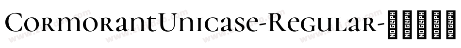 CormorantUnicase-Regular字体转换