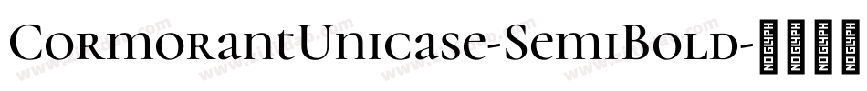 CormorantUnicase-SemiBold字体转换