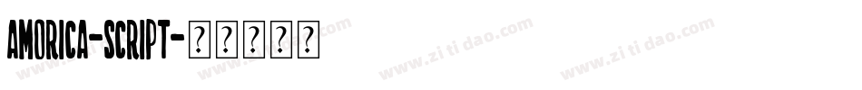 AMORICA-SCRIPT字体转换