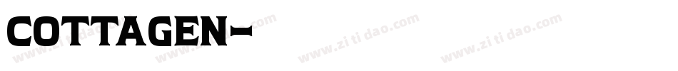 COTTAGEN字体转换