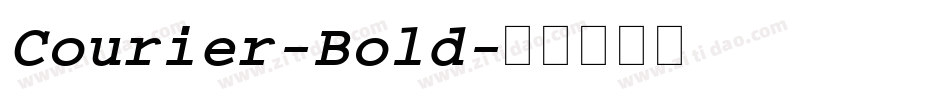 Courier-Bold字体转换