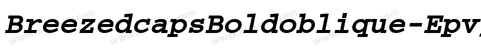 BreezedcapsBoldoblique-Epvj字体转换