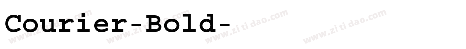 Courier-Bold字体转换