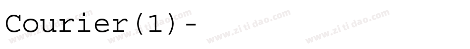 Courier(1)字体转换