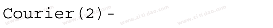 Courier(2)字体转换