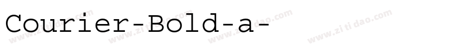 Courier-Bold-a字体转换