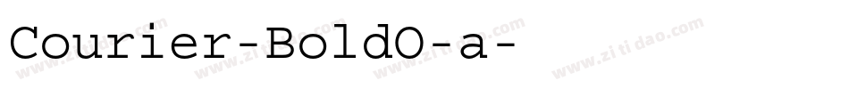 Courier-BoldO-a字体转换