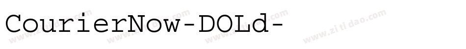 CourierNow-DOLd字体转换
