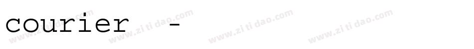courier字体字体转换