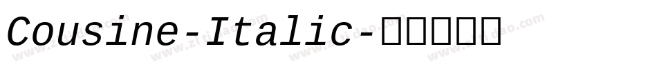 Cousine-Italic字体转换
