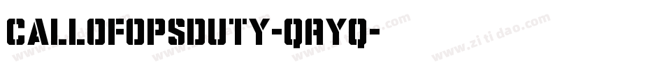 CallOfOpsDuty-qAyq字体转换