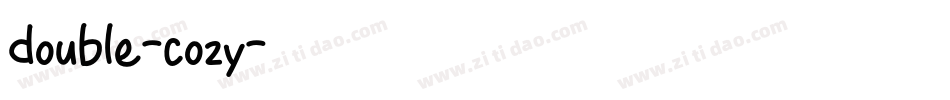double-cozy字体转换