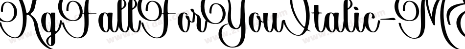 KgFallForYouItalic-MEzn字体转换