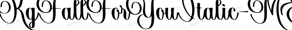 KgFallForYouItalic-MEzn字体转换