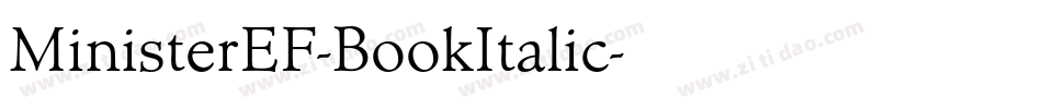MinisterEF-BookItalic字体转换