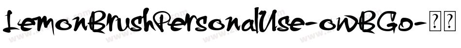 LemonBrushPersonalUse-owBG0字体转换