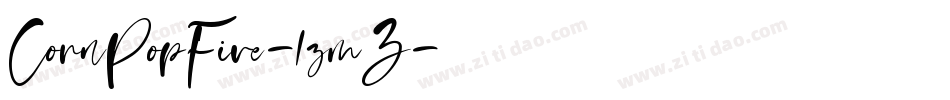 CornPopFive-1zmZ字体转换