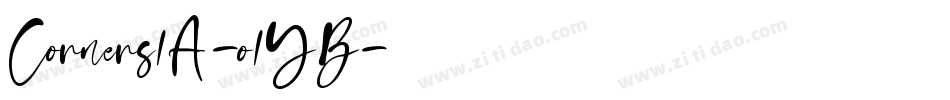 Corners1A-o1YB字体转换