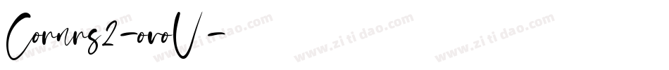 Cornrs2-ovoV字体转换