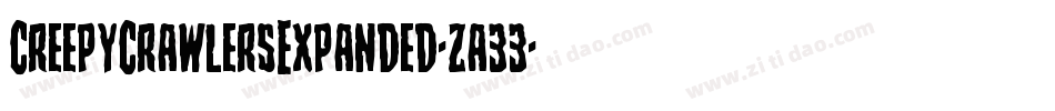 CreepyCrawlersExpanded-za33字体转换