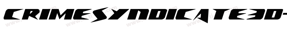 CrimeSyndicate3D-MgKw字体转换
