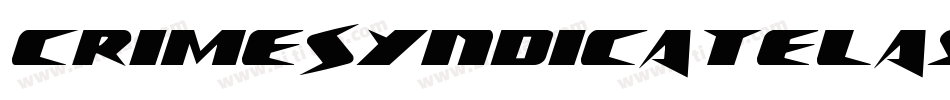 CrimeSyndicateLaserRegular-1xgL字体转换