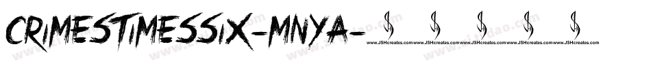 CrimesTimesSix-mnYa字体转换
