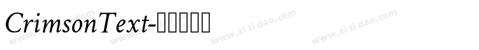 CrimsonText字体转换
