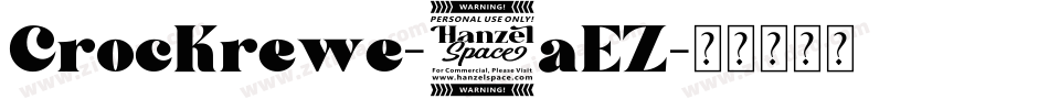 CrocKrewe-8aEZ字体转换