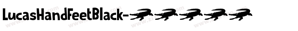 LucasHandFeetBlack字体转换