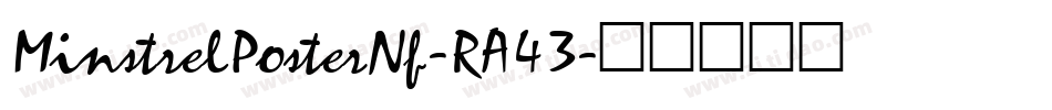 MinstrelPosterNf-RA43字体转换