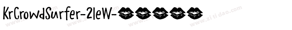 KrCrowdSurfer-21eW字体转换