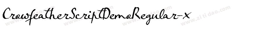 CrowfeatherScriptDemoRegular-xMdq字体转换