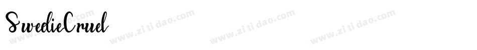 SwedieCruel字体转换