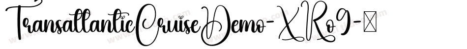 TransatlanticCruiseDemo-XRo9字体转换