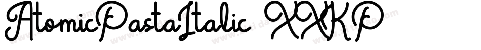 AtomicPastaItalic-XXKP字体转换