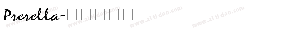 Prerella字体转换