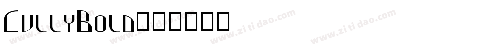 CullyBold字体转换