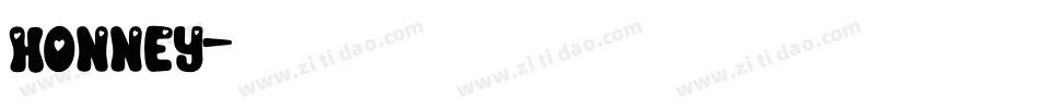 honney字体转换