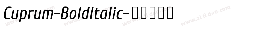 Cuprum-BoldItalic字体转换