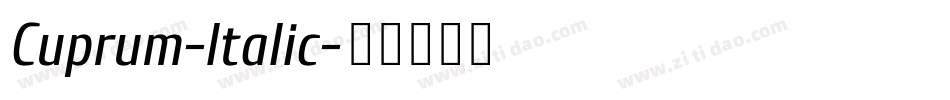 Cuprum-Italic字体转换
