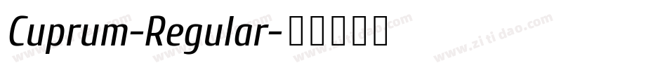 Cuprum-Regular字体转换