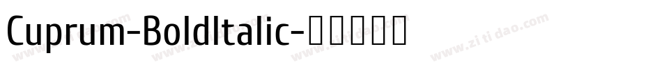 Cuprum-BoldItalic字体转换