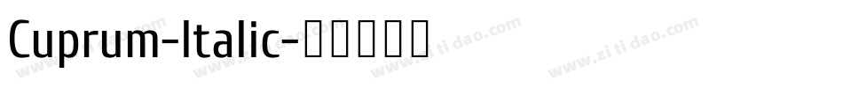 Cuprum-Italic字体转换