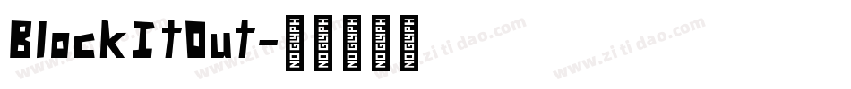 BlockItOut字体转换