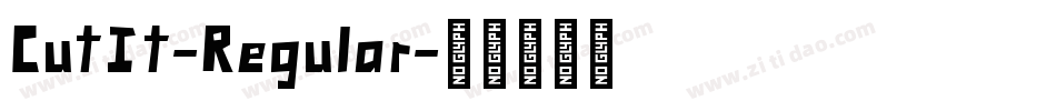 CutIt-Regular字体转换