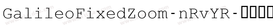 GalileoFixedZoom-nRvYR字体转换