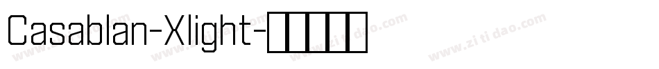 Casablan-Xlight字体转换