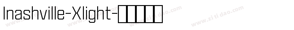 Inashville-Xlight字体转换